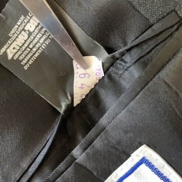 YVES SAINT‎ LAURENT Mens Size 46 Wool Union Made Jacket Sport coat YSL  Vintage - Picture 9 of 12